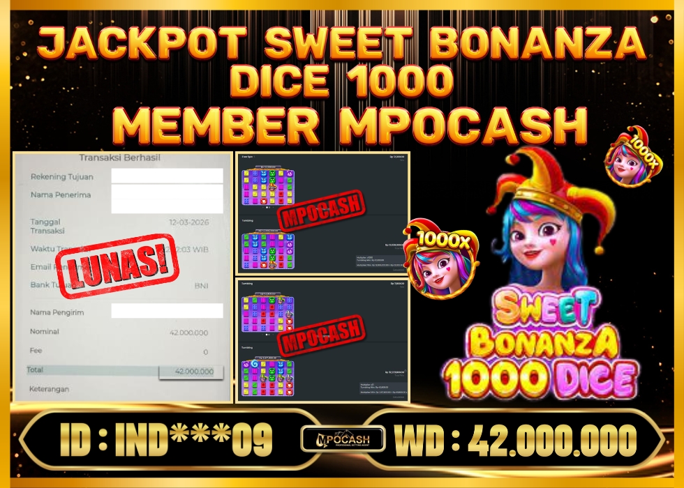 MPOCASH JACKPOT SWEET BONANZA DICE 1000